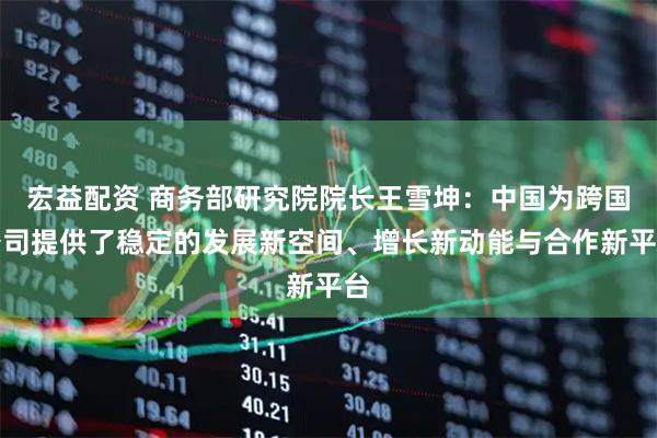 宏益配资 商务部研究院院长王雪坤：中国为跨国公司提供了稳定的发展新空间、增长新动能与合作新平台